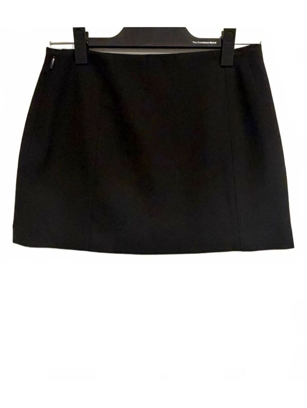 Aritzia Wilfred Classic Stretch Mini Skirt Black Textured High Rise Size 0